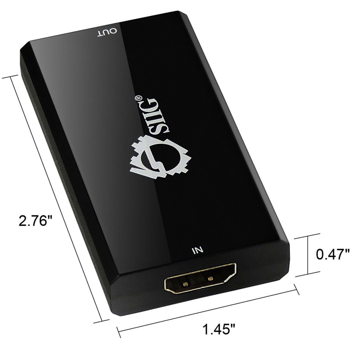 SIIG CE-H22J14-S1 HDMI 2.0 Repeater - 4Kx2K 60Hz, USB, RoHS Certified