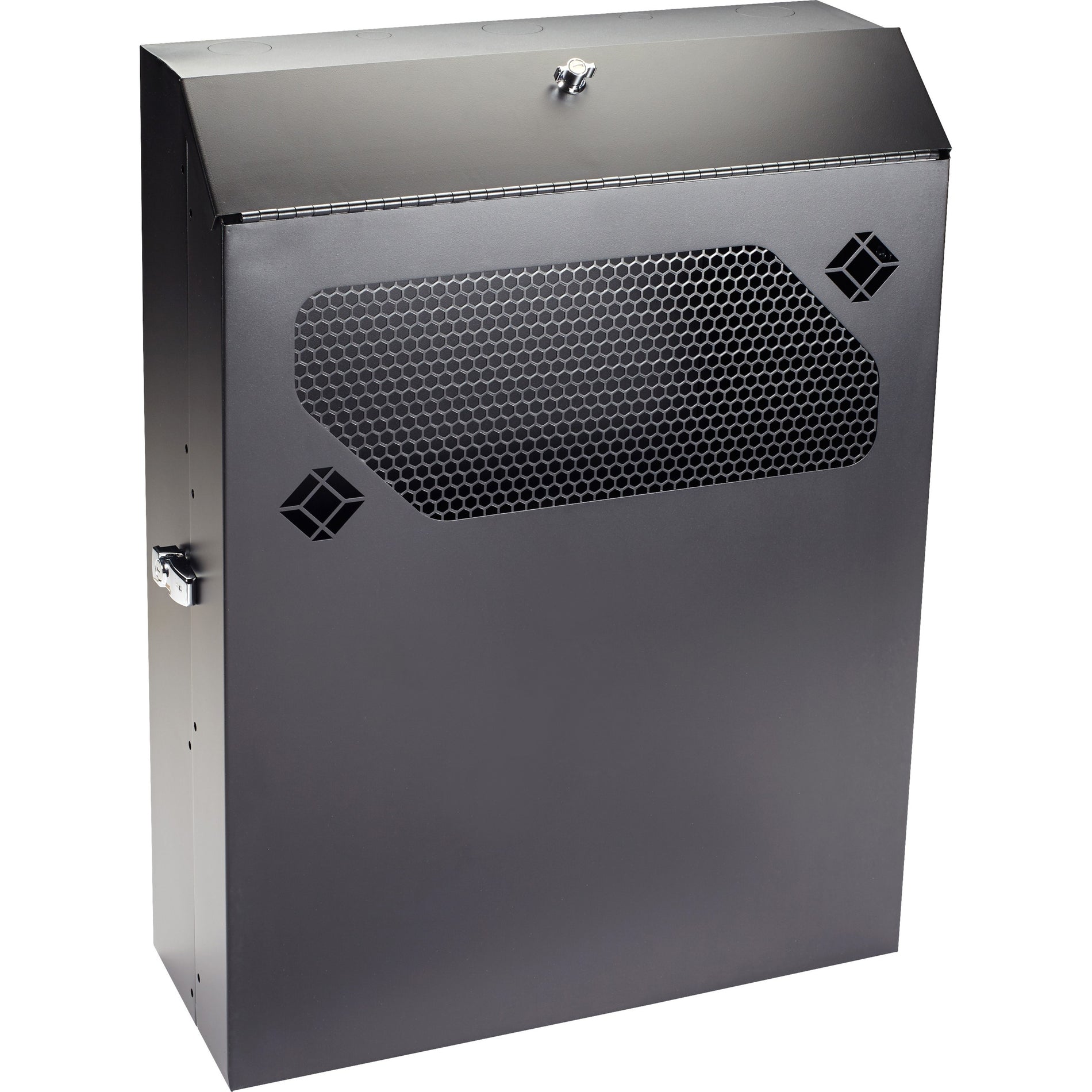 Black Box RMT352A-R3 Low-Profile Vertical Wallmount Cabinet - 4U, 24"D Equipment, TAA Compliant, Taiwan Origin