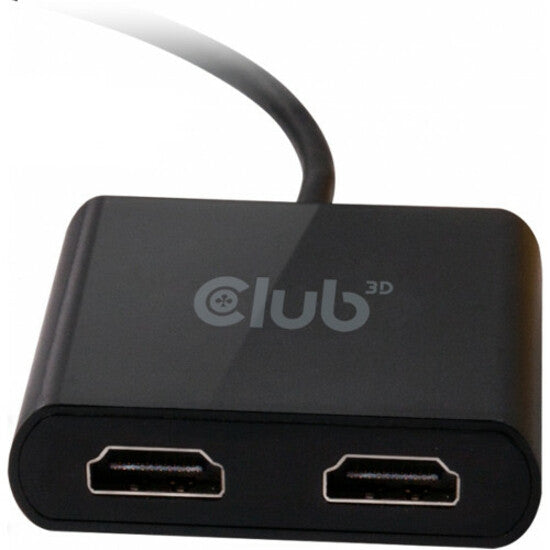 Club 3D CSV-1477 USB A to DisplayPort 1.2 Dual Monitor 4K 60Hz, PC External Graphic Adapter