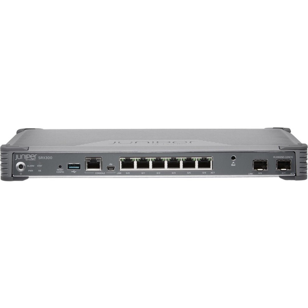 Juniper SRX300-SYS-JB SRX300 Router, Gigabit Ethernet, 6 Ports, Desktop [Discontinued]