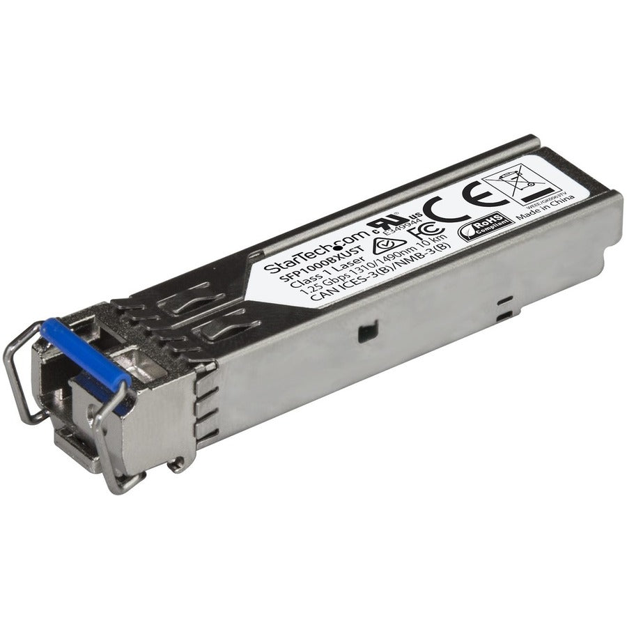 StarTech.com MSA Compliant 1000Base-BX SFP (Upstream) - Gigabit SFP Module - Single-mode SFP - LC - 10 km (6.2 mi) - 1310nmTx/1490nmRx (SFP1000BXUST)