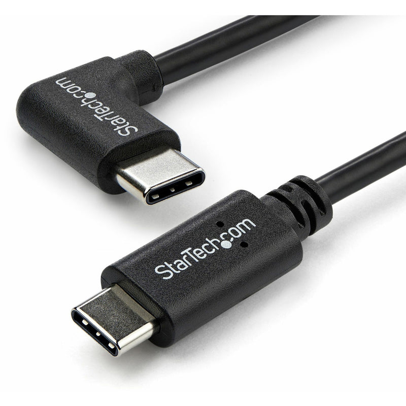 Close-up view of StarTech.com USB-C connector ends showing premium build quality and nickel plating