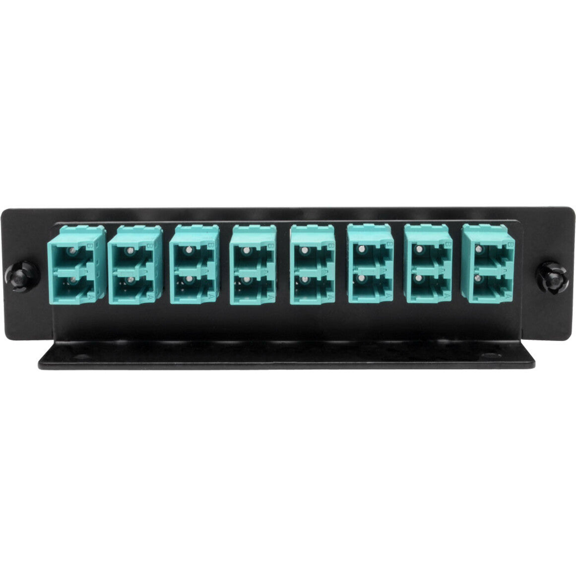 Tripp Lite N492-08D-LC High-Density Fiber Adapter Panel (MMF/SMF), 8 LC Duplex Connectors, Black