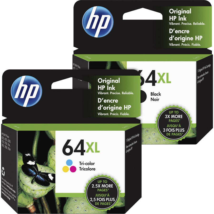 HP 64XL N9J92AN High-yield Ink Cartridge, Black - 600 Pages