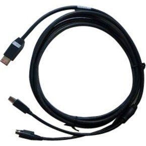 HP Epson 10-foot black Y-cable with powered USB connector and dual-end splits for power and data transmission-alternate-image1