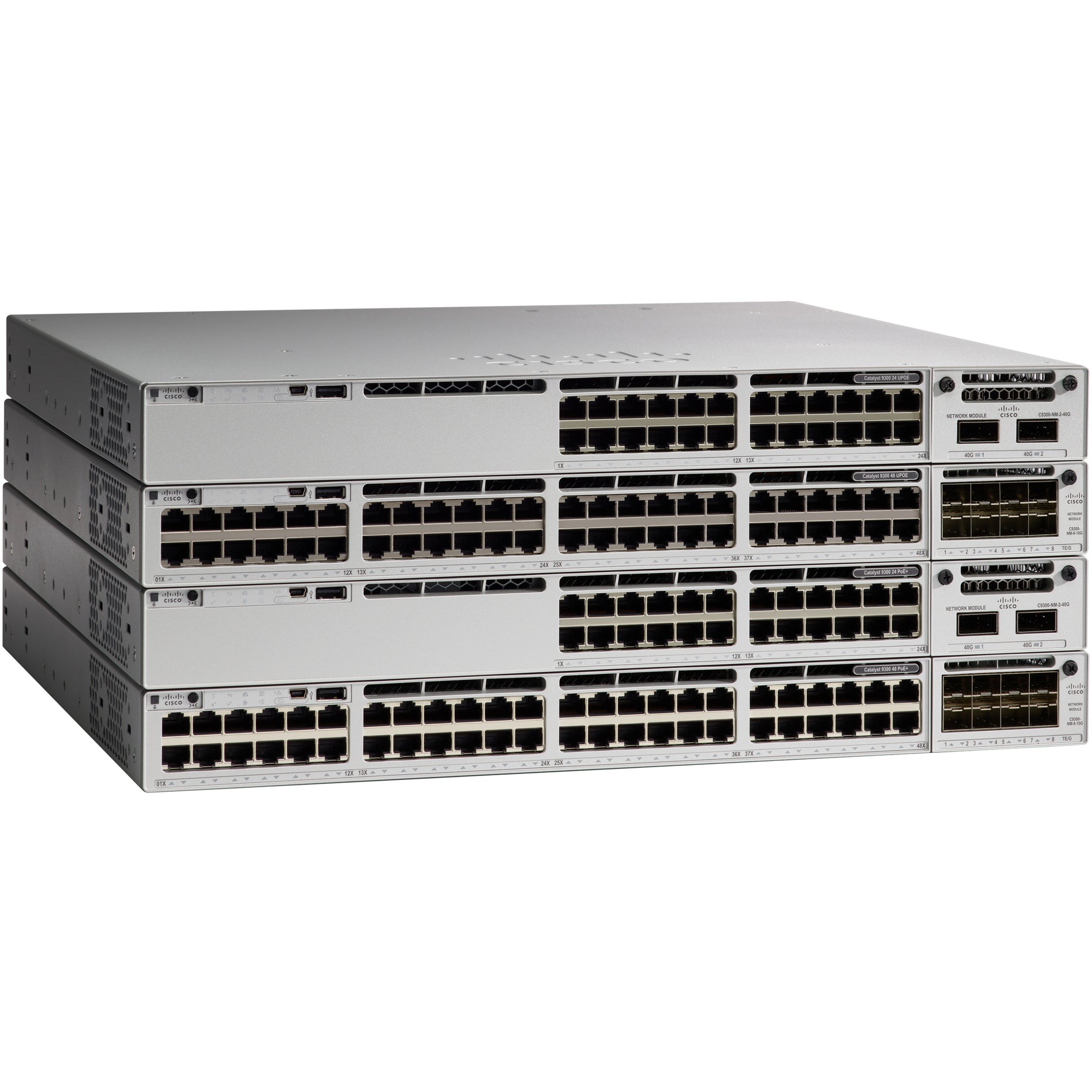 シスコ C9300-48UXM-A カタリスト イーサネット スイッチ、48 x ギガビット イーサネット ネットワーク、電源供給、管理可能
