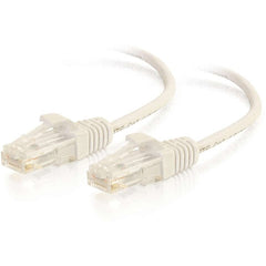 C2G 01189 10ft Cat6 Slank Snagless Ethernet Kabel Hvid - Højhastigheds Internetforbindelse