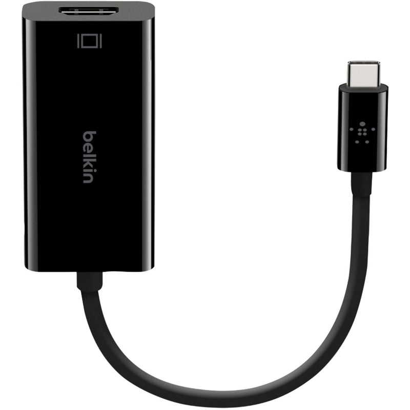 Full view of Belkin USB-C to HDMI adapter emphasizing build quality