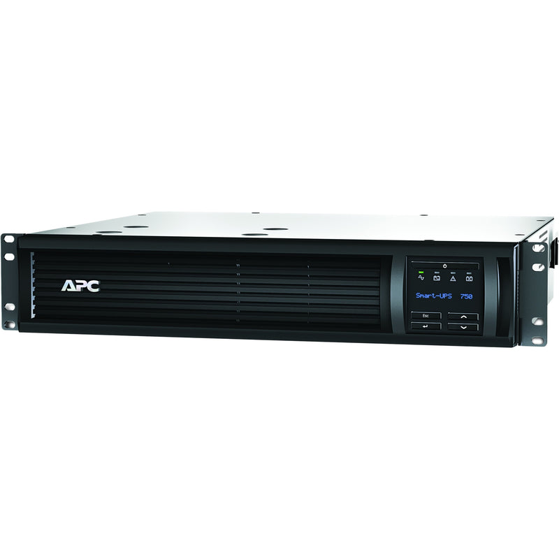 Angled view of APC Smart-UPS showing ventilation system and LCD control panel