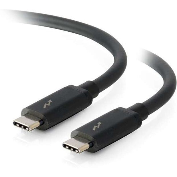 C2G 28842 6ft Thunderbolt 3 USB C Cable - 20Gbps, 100W, Black, M/M