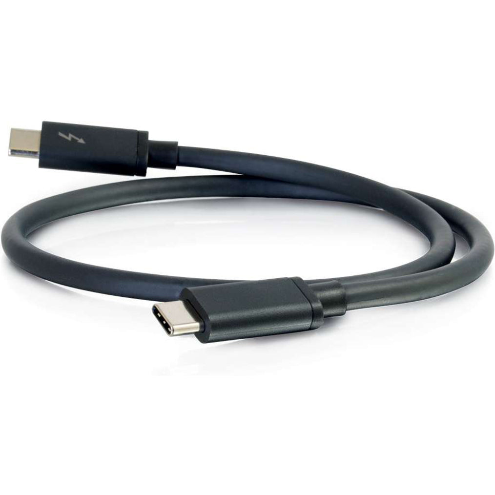 C2G 28842 6ft Thunderbolt 3 USB C Cable - 20Gbps, 100W, Black, M/M