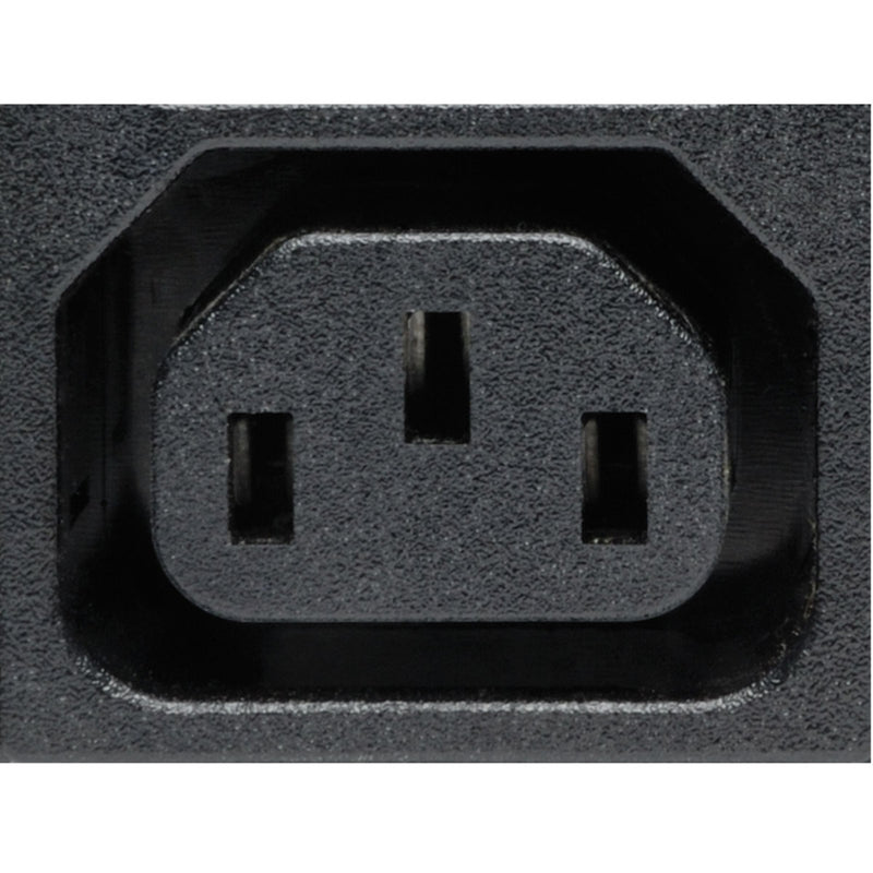 Detailed view of C13 power outlet