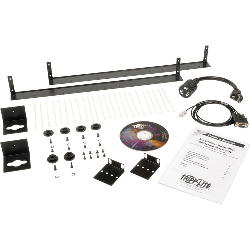 Complete PDU installation kit with mounting hardware and accessories