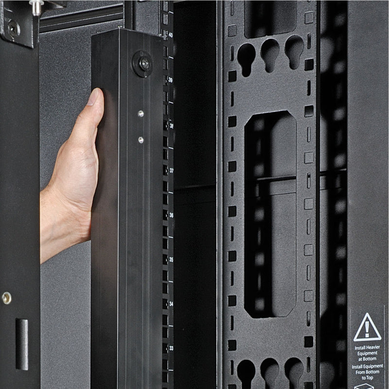 Demonstration of PDU rack mounting system and installation