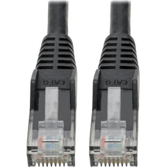 Tripp Lite N201-06N-BK Kabel Jaringan Patch Cat.6 UTP 6" 10 Gbit/s Tahan Selip Molded