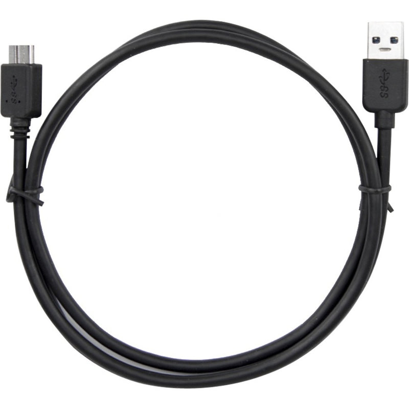 Rocstor 3ft USB 3.0 Type A to Micro B cable in black with molded strain relief