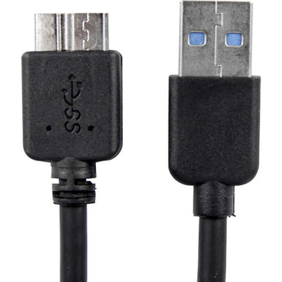 Close-up detail of USB 3.0 connectors showing SuperSpeed USB logo and construction quality