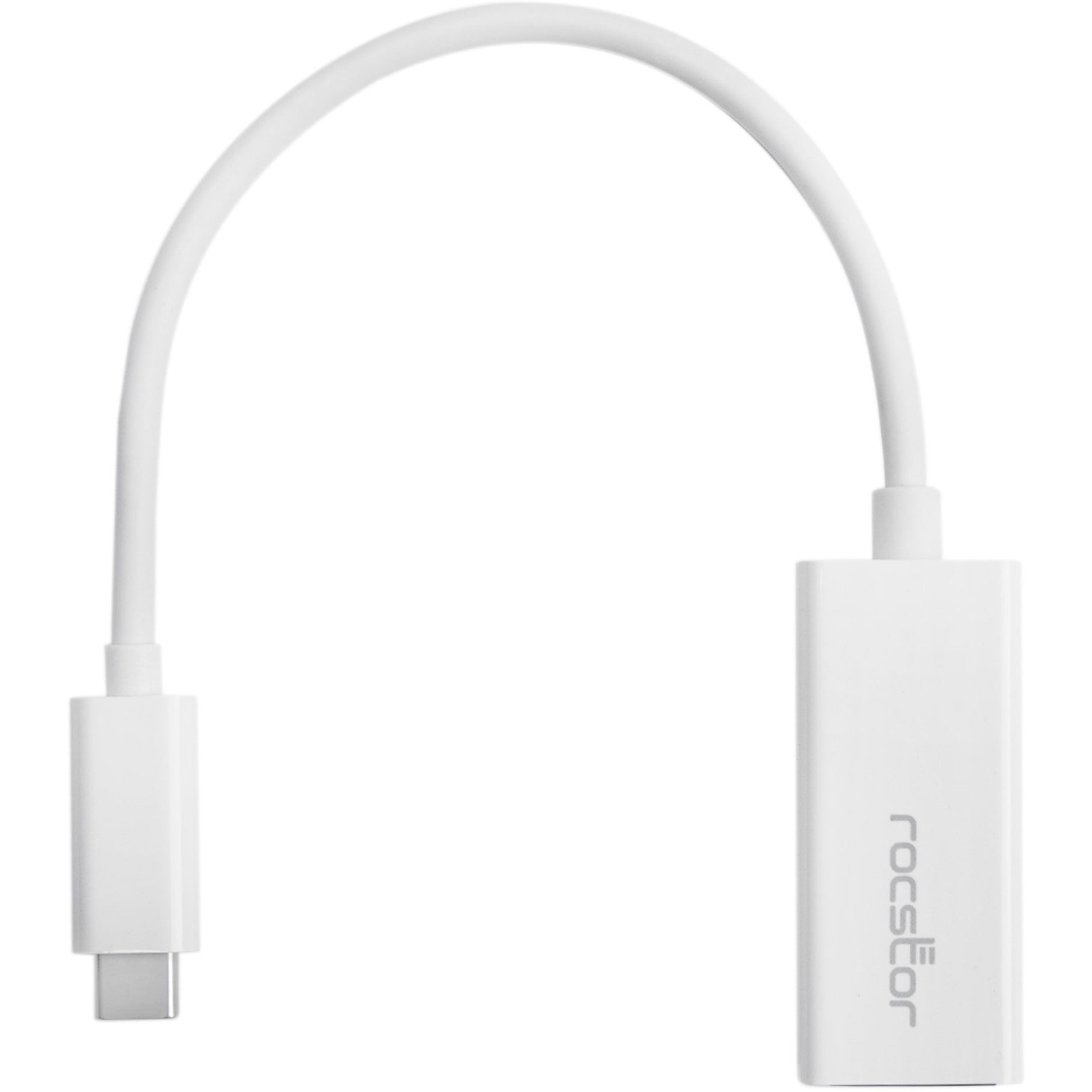 Rocstor Y10A173-W1 محول شبكة USB-C إلى جيجابت 10/100/1000 متميز - أبيض USB-C 3.1 إلى جيجابت 1000 ميجابت  روكستور