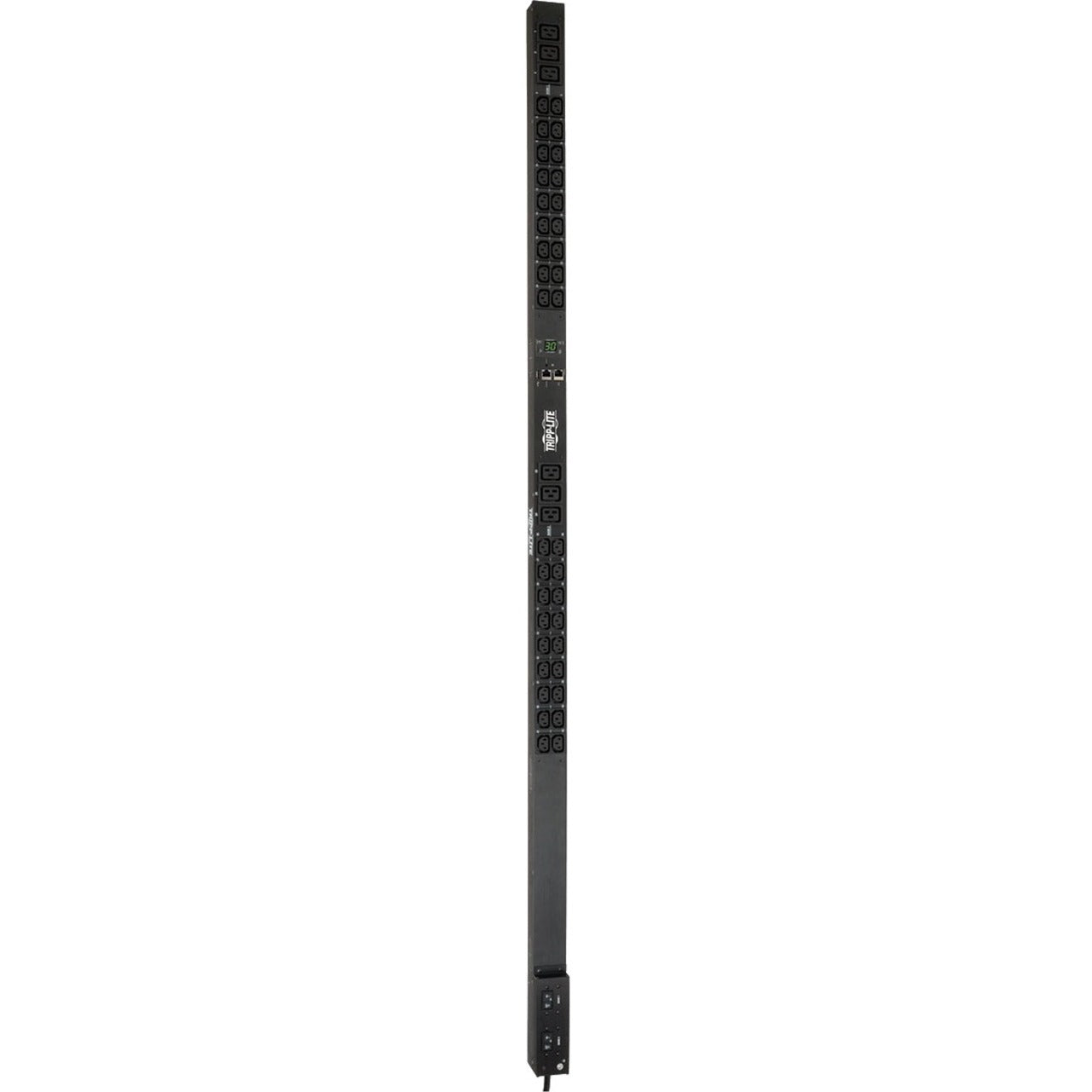 Full-length view of vertical PDU showing complete outlet array-alternate-image2