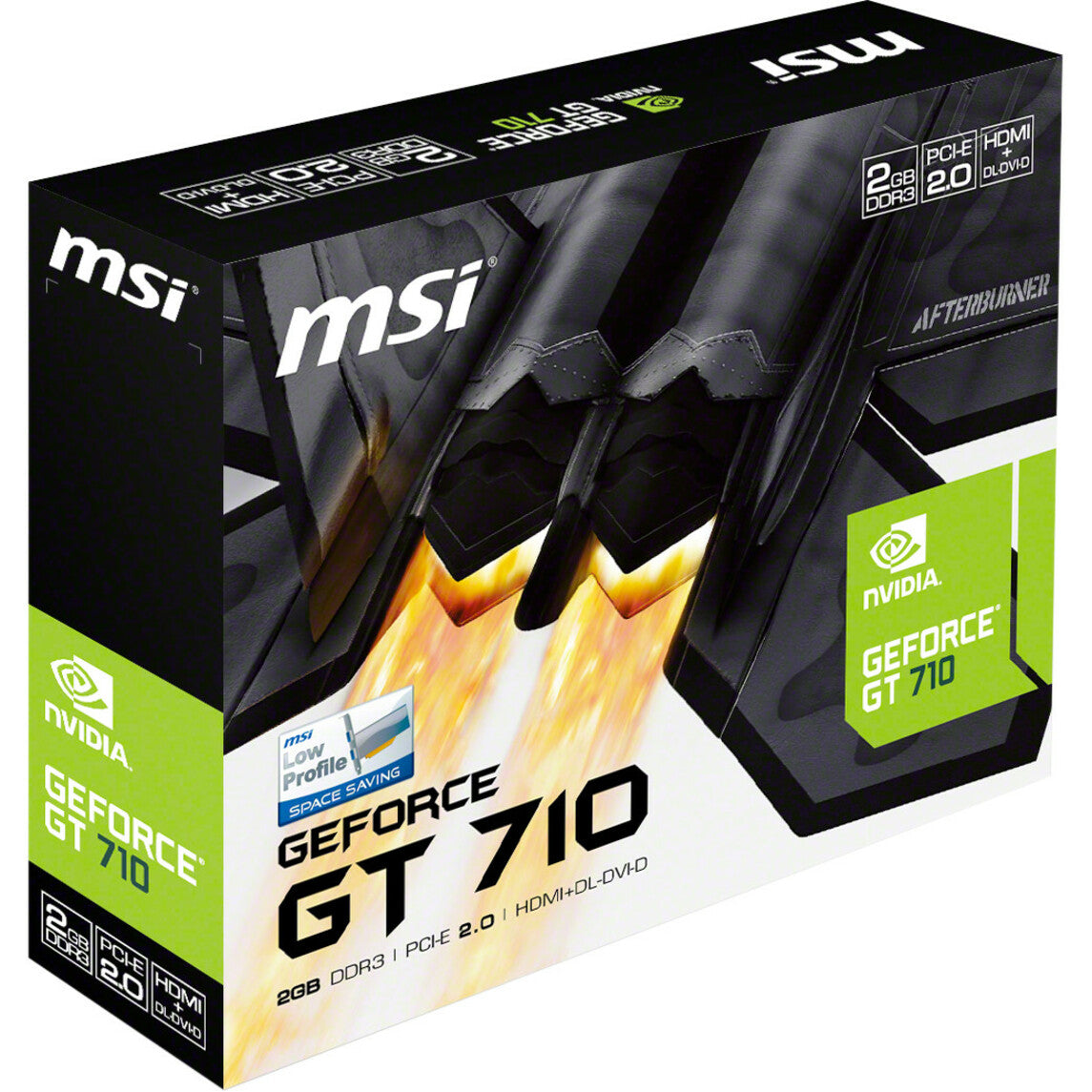 MSI GT 710 graphics card retail box showing product features and specifications-alternate-image6