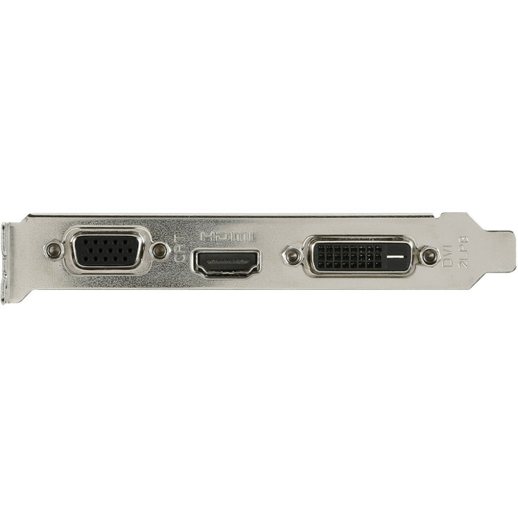 Close-up of MSI GT 710's display ports including VGA, HDMI, and DVI connections-alternate-image3