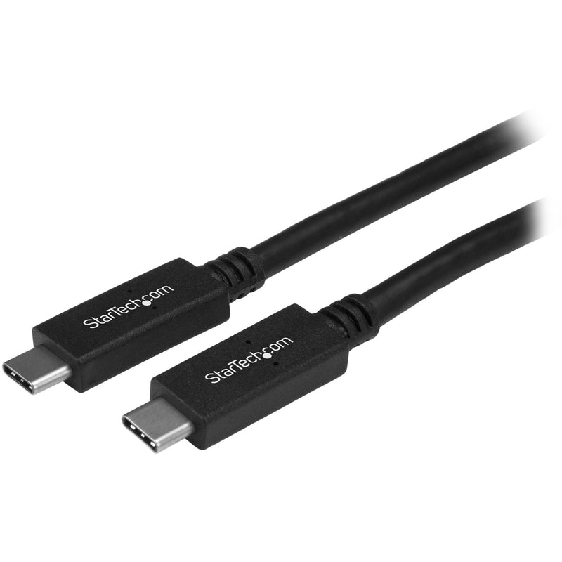 StarTech.com USB-C to USB-C cable showing both connectors with black cable and branded housing