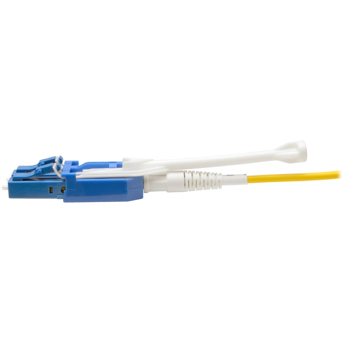 Tripp Lite N390-02M-8LC-AP MTP/MPO naar 8xLC Singlemode Breakout Patchkabel Geel 2m Gehoekte Connector Uniboot Connector