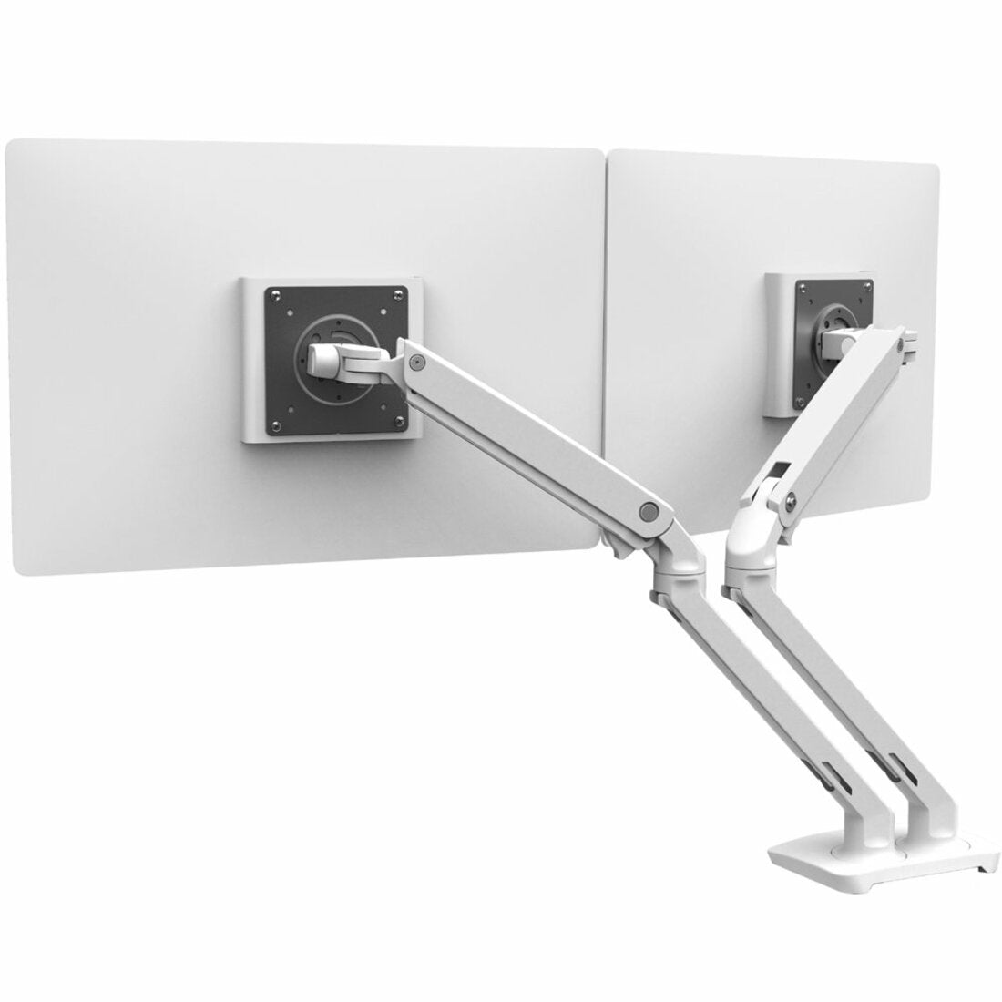 Ergotron 45-496-216 MXV Desk Dual Monitor Arm (White), Supports 2 LCD Monitors up to 24", 40 lb Maximum Load Capacity