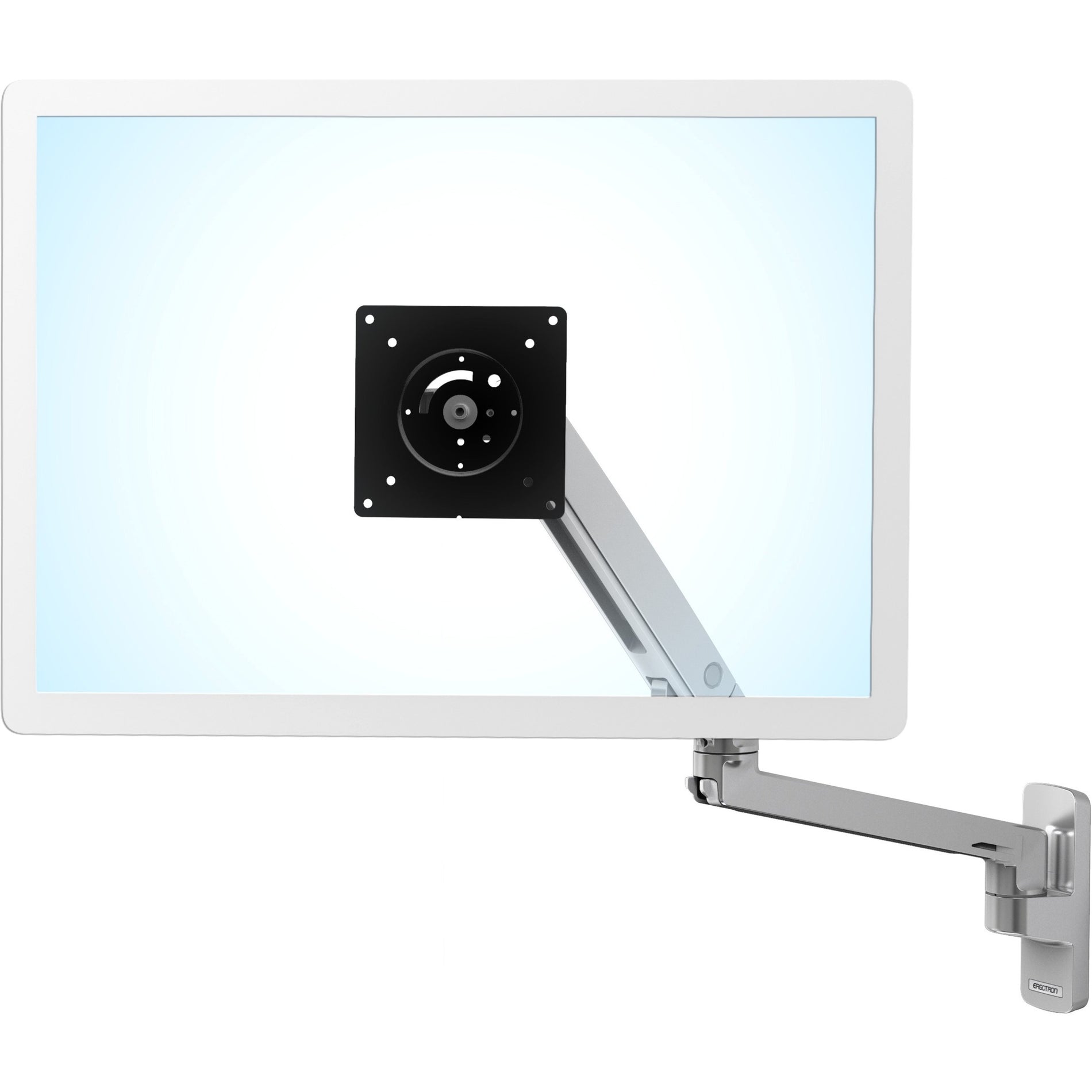 Ergotron 45-505-026 MXV Wall Monitor Arm (polished aluminum), TV LCD Monitor Mount, 20 lb Maximum Load Capacity, 34" Maximum Screen Size Supported