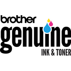 Brother Genuine ink and toner logo with multicolor droplet design