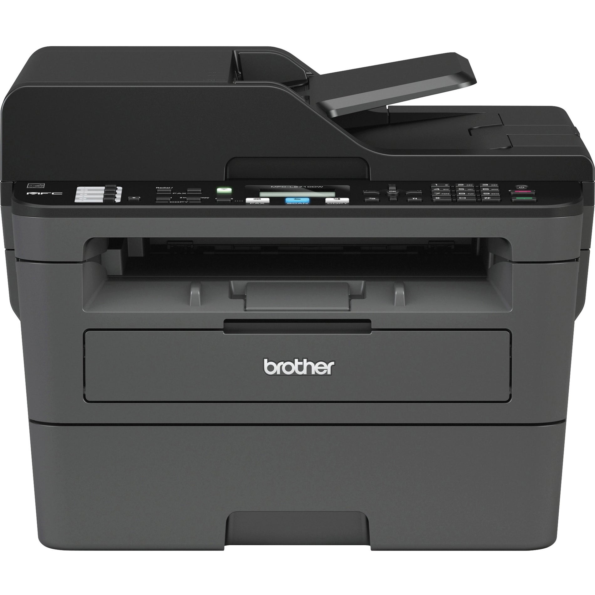 Brother MFC-L2710DW Wireless Laser Multifunction Printer - Monochrome, All-in-One Laser Printer, Duplex Printing, Wireless Connectivity