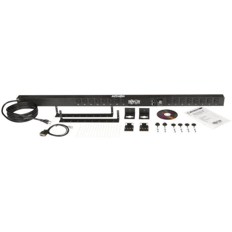 Complete PDU package showing included mounting hardware and accessories