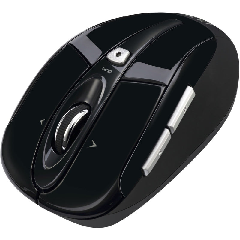 Side angle view of Adesso mouse highlighting programmable buttons