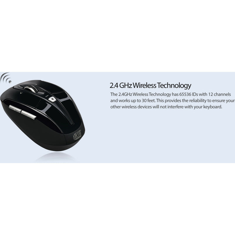 Marketing image showing wireless technology features