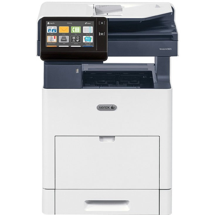 Xerox B615/XL VersaLink B615 Multifunction Printer, Monochrome, 65 ppm, 1200 x 1200 dpi, 700 sheets, Gigabit Ethernet, USB, 7" Touchscreen