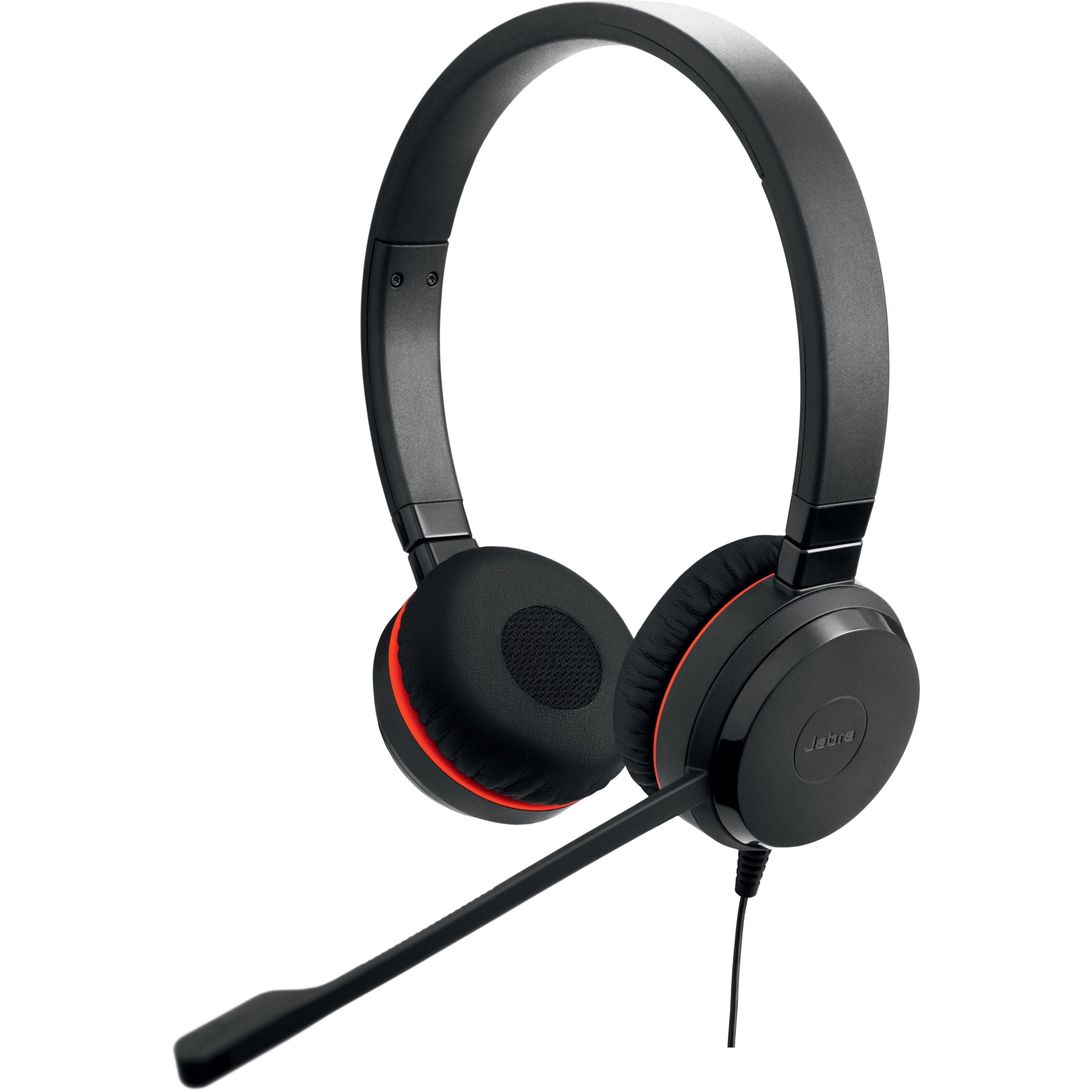 Jabra Evolve 20SE UC Stereo Headset, Professional USB Wired, Noise Canceling, Binaural Over-the-head Design, Boom Mic, Enhanced Call Management - 4999-829-409 (1 Year Warranty)