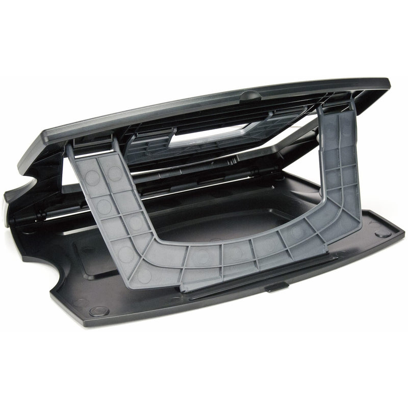 Folding mechanism of the laptop stand displayed in detail