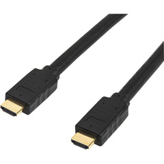 StarTech.com Active HDMI Cable with Ethernet, 4K 60Hz HDR In-Wall Video Cable, 15m/49ft, Signal Booster, CL2 Rated, Gold Plated M/M, HDCP 2.2 - HD2MM15MA (2 Year Warranty)