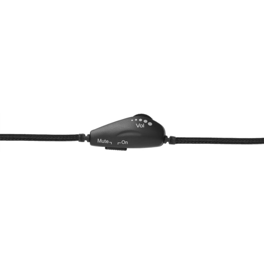 Cyber Acoustics AC-5008 USB Casque Stéréo Résistant Serre-tête Ajustable Annulation de Bruit