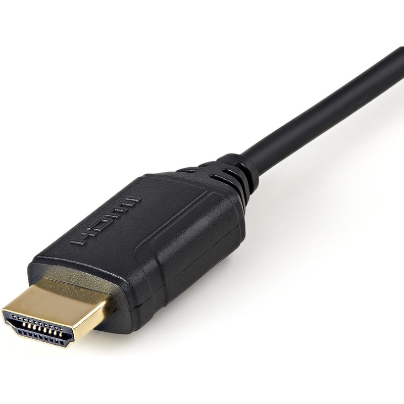 Close-up of HDMI connector showing premium construction and shielding