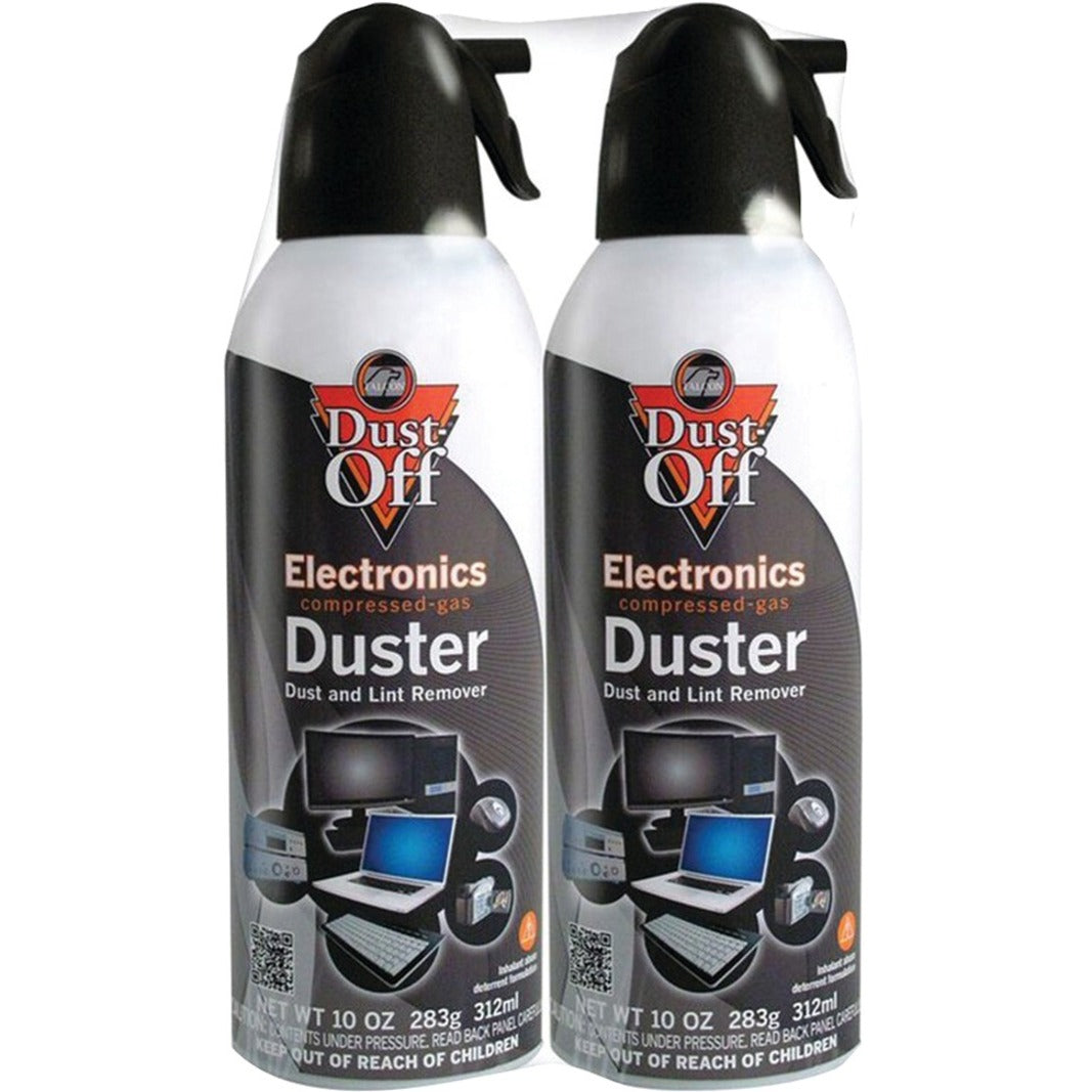 Dust-Off DSXLP Einweg-Duster (2er Pack) 10 fl oz Luftdüsen Mehrzweck Staubentferner