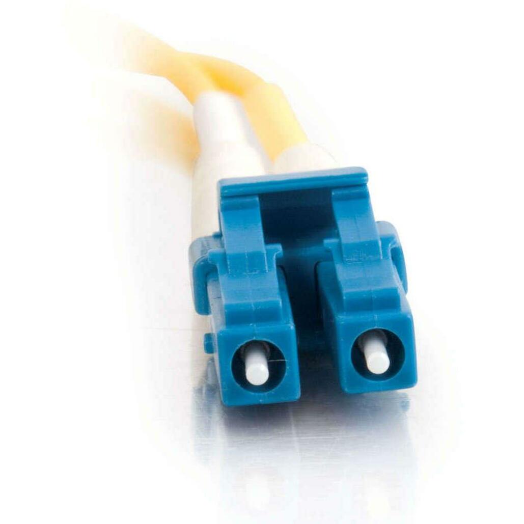 C2G 29191 1m LC-LC 9/125 OS2 Duplex Single-Mode Fiber Optic Cable, Yellow