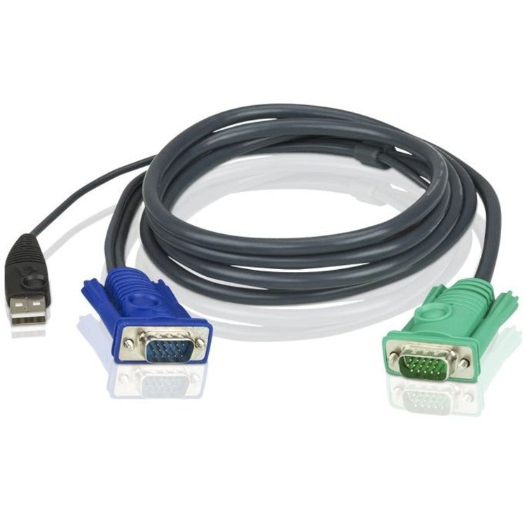 ATEN 2L5202U USB KVM Cable, Lifetime Warranty, Innovative Micro-Lite Technology