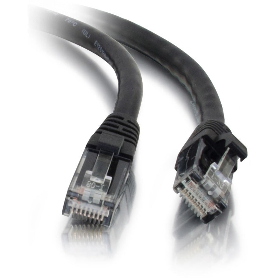 C2G 26969 Cable Ethernet sin blindaje Cat5e de 1 pie negro Garantía de por Vida