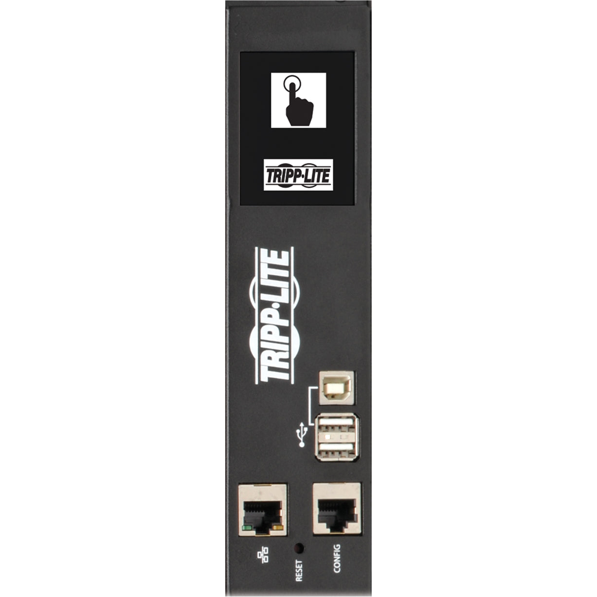 Digital control interface of PDU showing touchscreen display and navigation options-alternate-image4