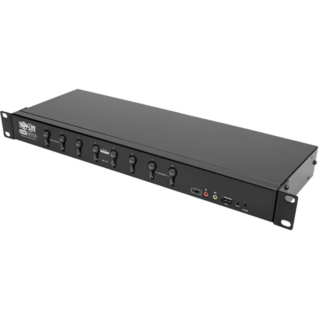 Tripp Lite B024-DUA8-SL Conmutador KVM de 8 puertos DVI/USB Resolución de 2048 x 1536 Conformidad con TAA Garantía de 3 años