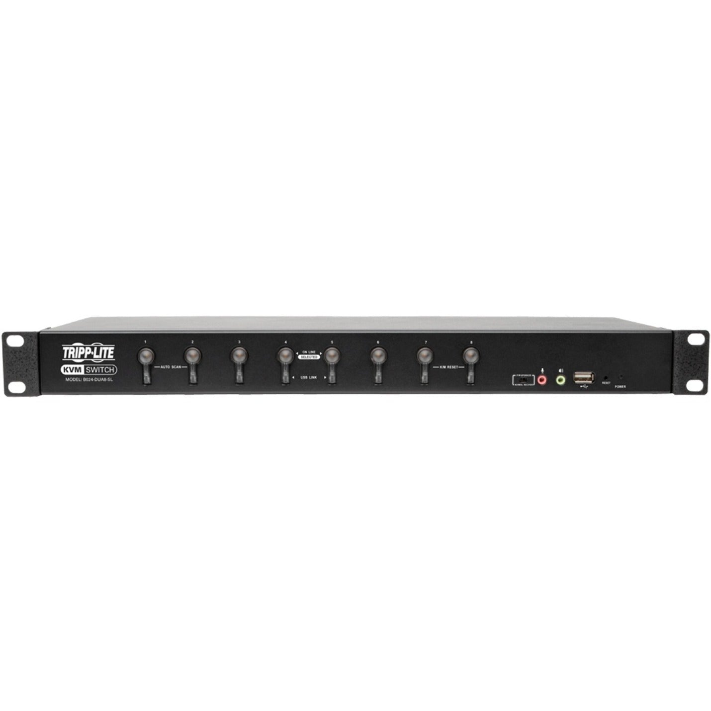 Tripp Lite B024-DUA8-SL Commutateur KVM DVI/USB 8 ports Résolution 2048 x 1536 Conforme TAA Garantie 3 ans