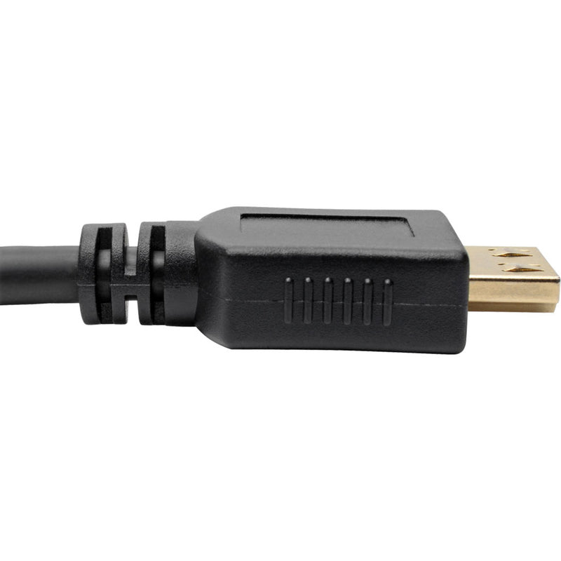 Side profile of Tripp Lite HDMI connector showing strain relief design