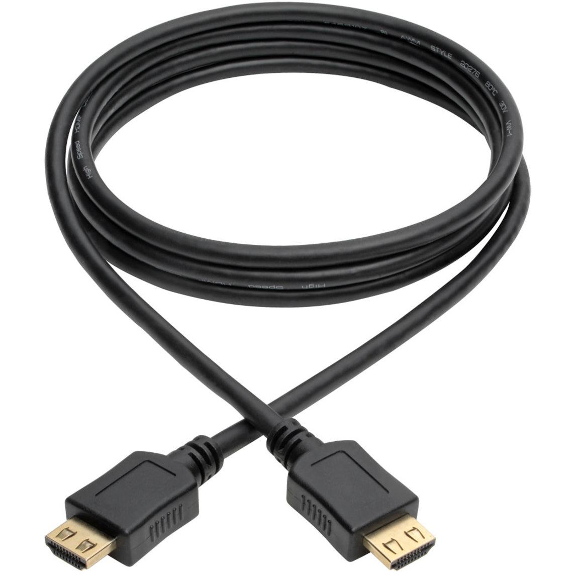 تريب لايت سلك HDMI عالي السرعة ، قطر 6 أقدام ، مع موصلات متصاعدة - 4K ، أسود