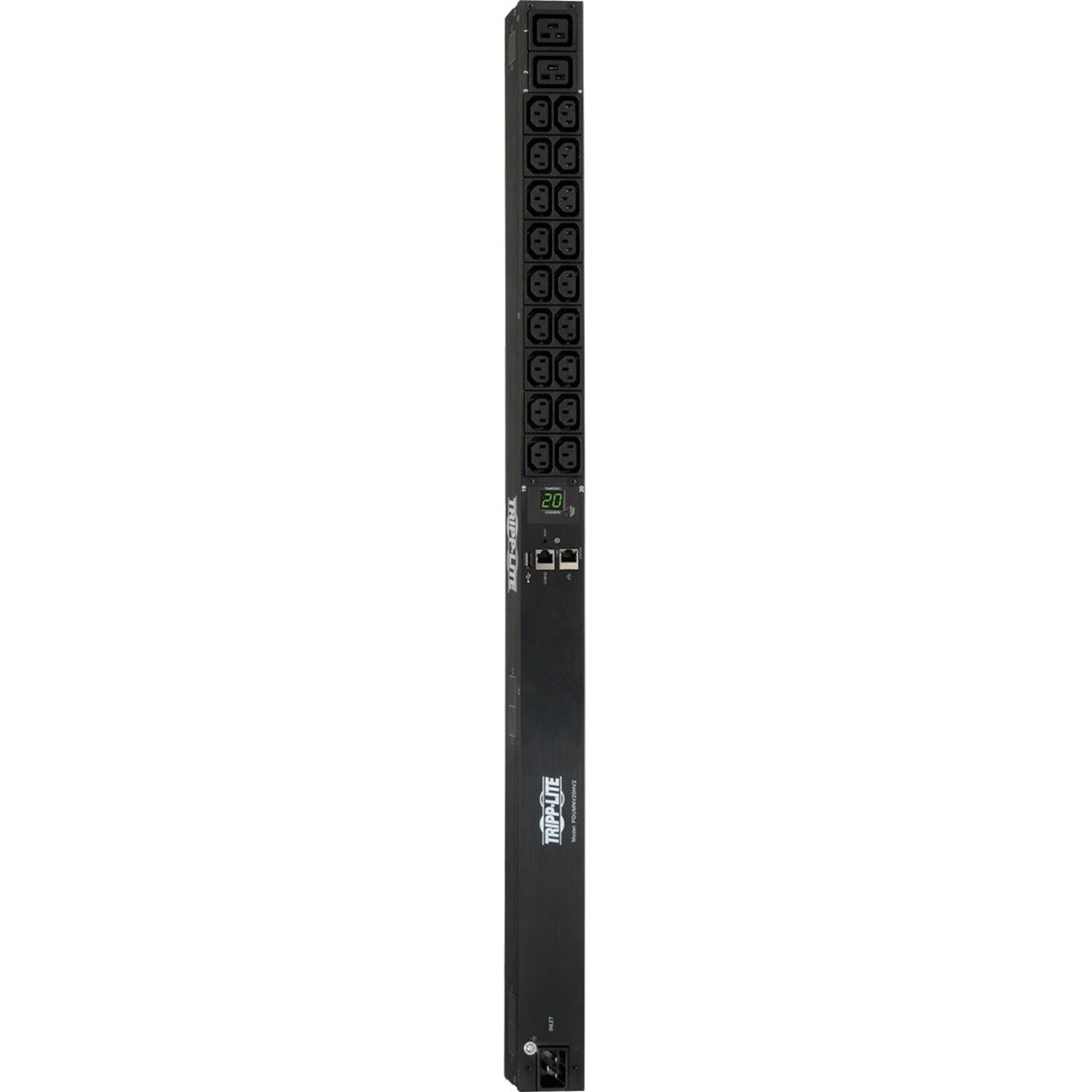 Vertical PDU with 20 outlets and digital monitoring display-alternate-image2